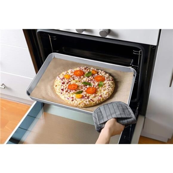 Baking Sheet Set of 2, Baking Pans Tray Cookie Sheet Stainless Steel, Non Toxic - Picture 5 of 7